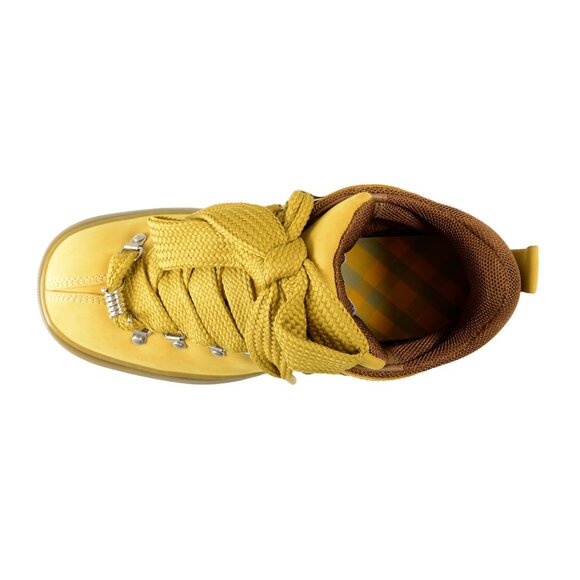 Burberry Men's "Trek Boot" Manilla Leather Hiking Boots Shoes US 8 EUR 41 - Picture 7 of 8